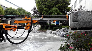 Drilling demonstration of kj311 underground drill rig